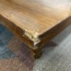 Vintage Wooden Accent Table w/ Rattan Sides