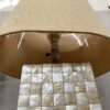 Geometric Checkered Stone Table Lamp