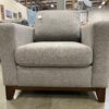 APRICOT Light Grey Fabric Accent Chair