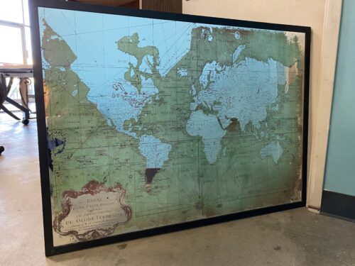 World Map with Mirrored Back