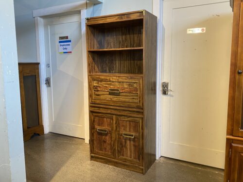 Shelf Desk w/ Bracket Corners & Lower Storage