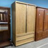 RESTORATION HARDWARE Benzier Armoire in Natural Oak/ Champagne
