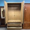 RESTORATION HARDWARE Benzier Armoire in Natural Oak/ Champagne