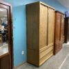 RESTORATION HARDWARE Benzier Armoire in Natural Oak/ Champagne