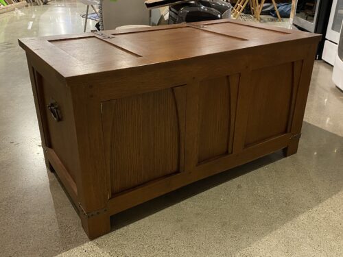 Large Solid Wood Storage Trunk w/ Hidden Door