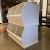 BADGER White 2Pc. Stack Bin Storage Set