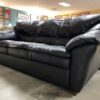 Black Wide Arm 3-Seat Sofa
