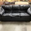 Black Wide Arm 3-Seat Sofa