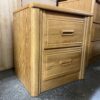 LEA 2-Drawer Light Wood Nightstand