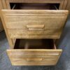 LEA 2-Drawer Light Wood Nightstand