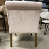 Light Pink Tufted Accent Chair