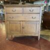Vintage Three Drawer and Two Door Cabinet on Wheels