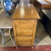 Vintage Three Drawer and Two Door Cabinet on Wheels