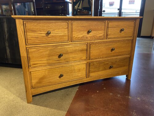 STANLEY Seven Drawer Oak Dresser