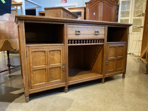 Antique Single Drawer Buffet with Lower Storage