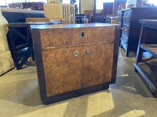 CENTURY FURNITURE Burl Wood Nightstand