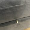 BELFFIN  Blue Velvet Modular Sofa with Ottoman