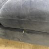 BELFFIN  Blue Velvet Modular Sofa with Ottoman
