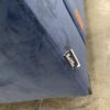 BELFFIN  Blue Velvet Modular Sofa with Ottoman