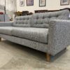 ALBANY  MCM Dark Grey Woven Pebble 3 Seat Sofa