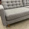 ALBANY  MCM Dark Grey Woven Pebble 3 Seat Sofa