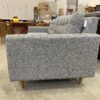 ALBANY  MCM Dark Grey Woven Pebble 3 Seat Sofa