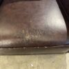 ABBYSON Mortara Four Piece Brown Leather Living Room Set