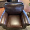 ABBYSON Mortara Four Piece Brown Leather Living Room Set