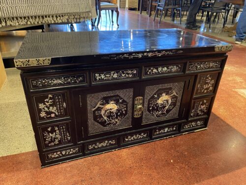 Front Opening Trunk with Mother of Pearl Inlay Detail