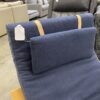 IKEA  Poang No Stress Navy Blue Recliner with Ottoman and Pillow Attachment