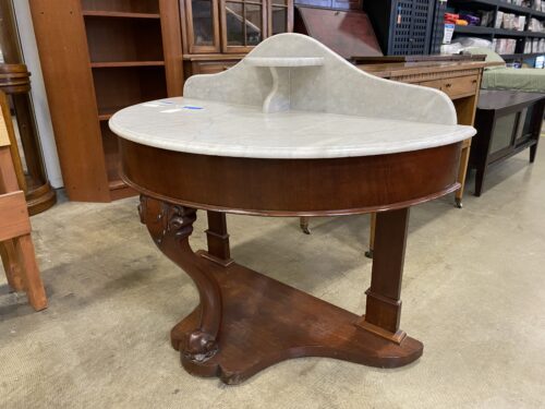 William IV Style Marble Top Entryway Table