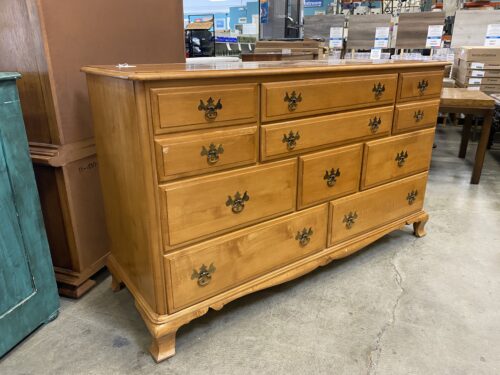KLING Solid Maple 9 Drawer Dresser