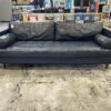 ARTICLE Sven 88" Oxford Blue Tufted Leather Sofa