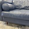 ARTICLE Sven 88" Oxford Blue Tufted Leather Sofa