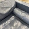 ARTICLE Sven 88" Oxford Blue Tufted Leather Sofa
