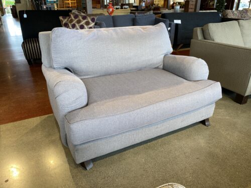 KROEHLER 54" Wide Cuddle Chair - Grey