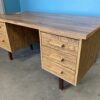 Walnut Burl Veneer Desk with 5 Drawers