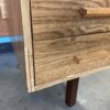 Walnut Burl Veneer Desk with 5 Drawers