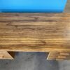 Walnut Burl Veneer Desk with 5 Drawers
