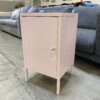 Pink Metal Cabinet Side Table