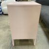 Pink Metal Cabinet Side Table