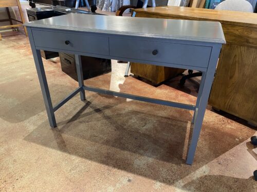Simple Grey Desk with Single Long Drawer