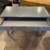 Simple Grey Desk with Single Long Drawer
