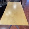 Wood Top Desk with Silver Metal Legs