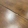 Dark Stain Wooden Drop Leaf Bistro Table with Lower Drawer