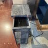 Narrow End Table with Charging Station and Flip Top