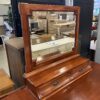 Red Mahogany 5 Drawer Dresser with Mirror