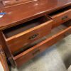 Red Mahogany 5 Drawer Dresser with Mirror
