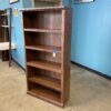 Espresso Stained Sturdy 5 Shelf Bookcase