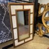Fleur-De-Lis Painted Ceramic Tile Mirror